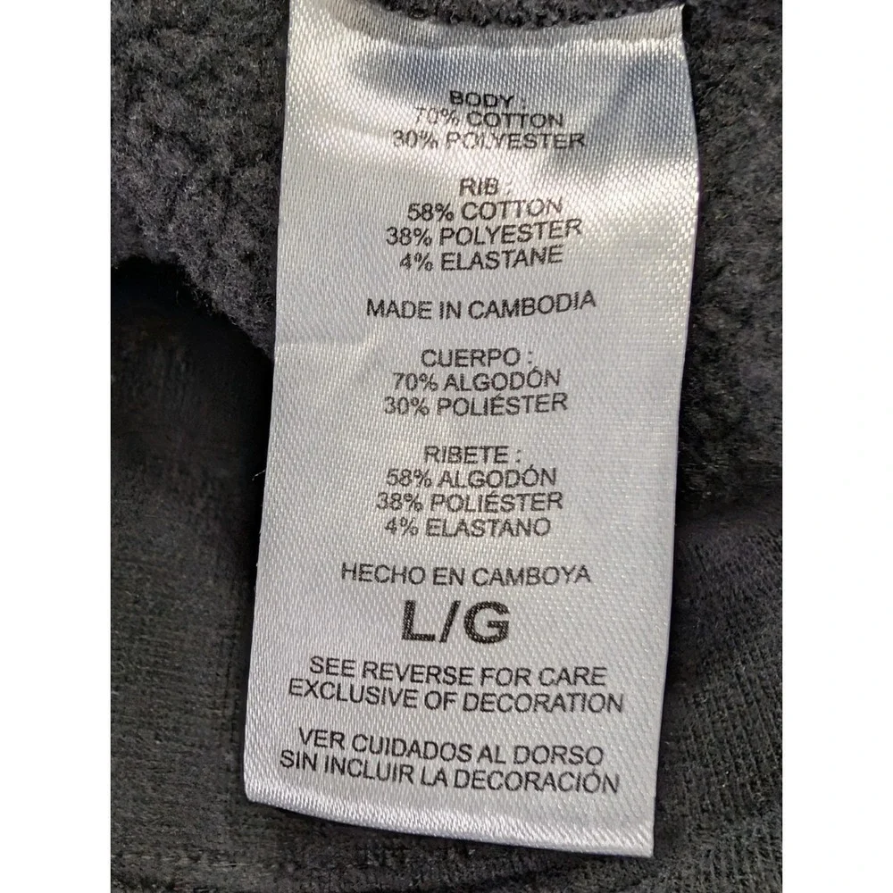 Champion Jogger Sweatpants Mens L Black Fleece Lined Drawstring Pockets‎ Active